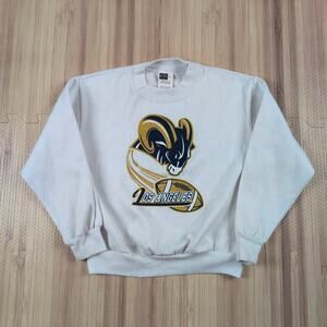 Vintage Los Angeles Rams Crew Neck Sweatshirt NFL Kids Size 7 15x17 NFL L.A